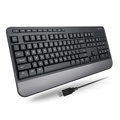 Keyboard Wired: X9 Performance Ergonomic Full-Size USB – Front View