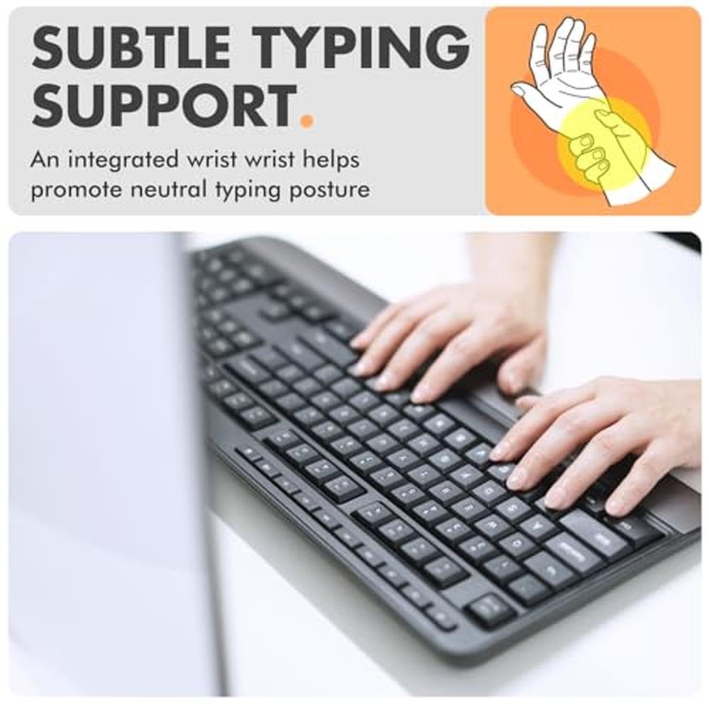 Keyboard Wired: X9 Performance Ergonomic Full-Size USB – Side View
