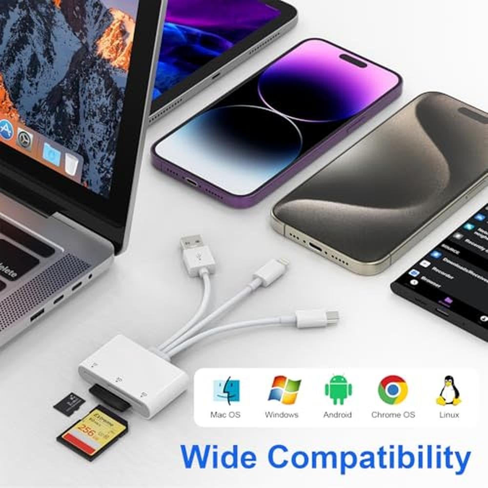 XD Card Reader for iPhone: 3-in-1 SD TF XD Picture Reader – Packaging