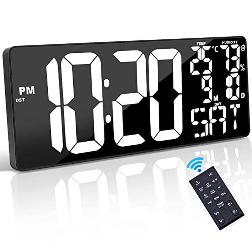 Xflyee Oversized Digital Wall Clock – Front View