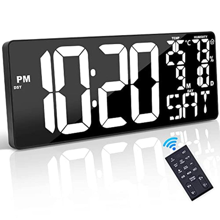 Xflyee Oversized Digital Wall Clock – Front View