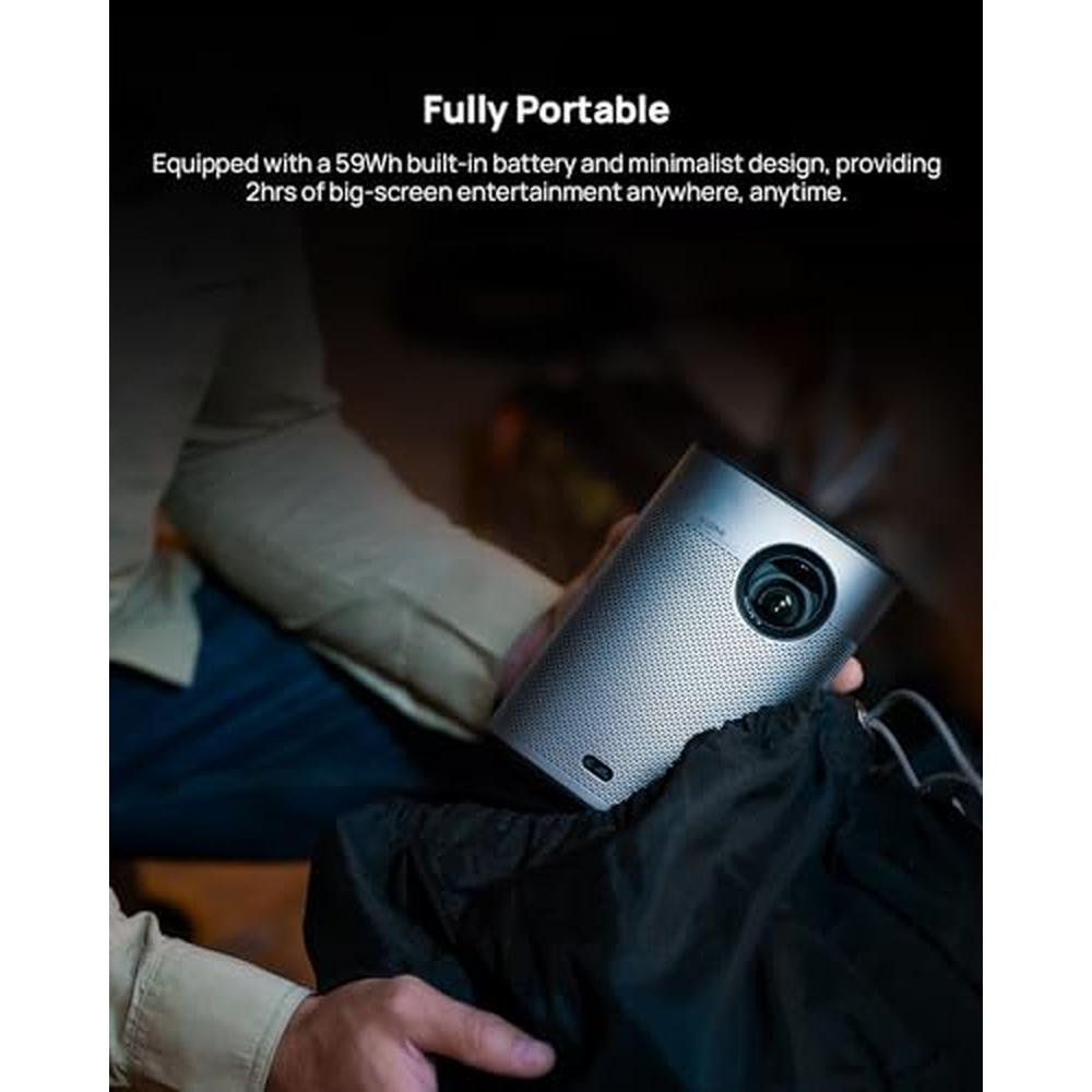 Intelligent Auto: XGIMI Halo+ 1080P Portable Projector – Side View