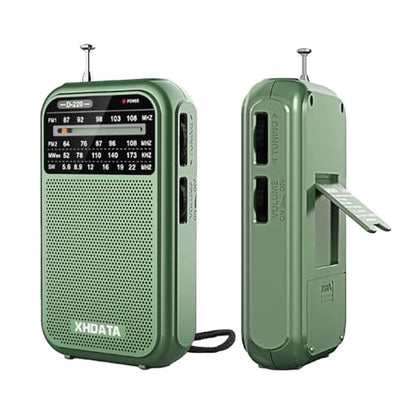 XHDATA D220: Portable AM FM SW Shortwave Receiver – Front View