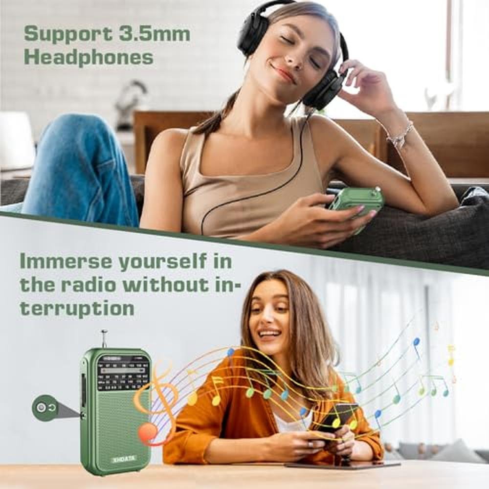 XHDATA D220: Portable AM FM SW Shortwave Receiver – In Use