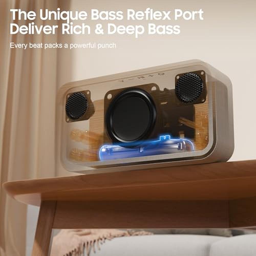 Bluetooth Xinborry: Xinborry Portable Bluetooth Speaker 40W – Close-up Detail