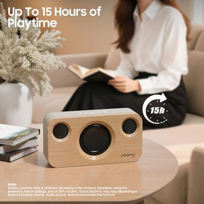Bluetooth Xinborry: Xinborry Portable Bluetooth Speaker 40W – In Use