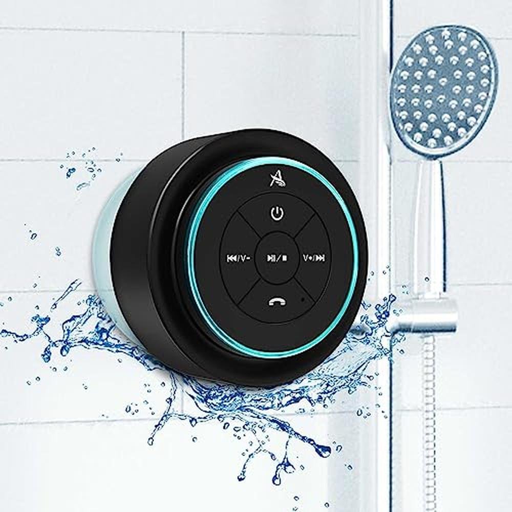 XLEADER Pro Shower Speaker: Certified IPX7 Waterproof – Front View