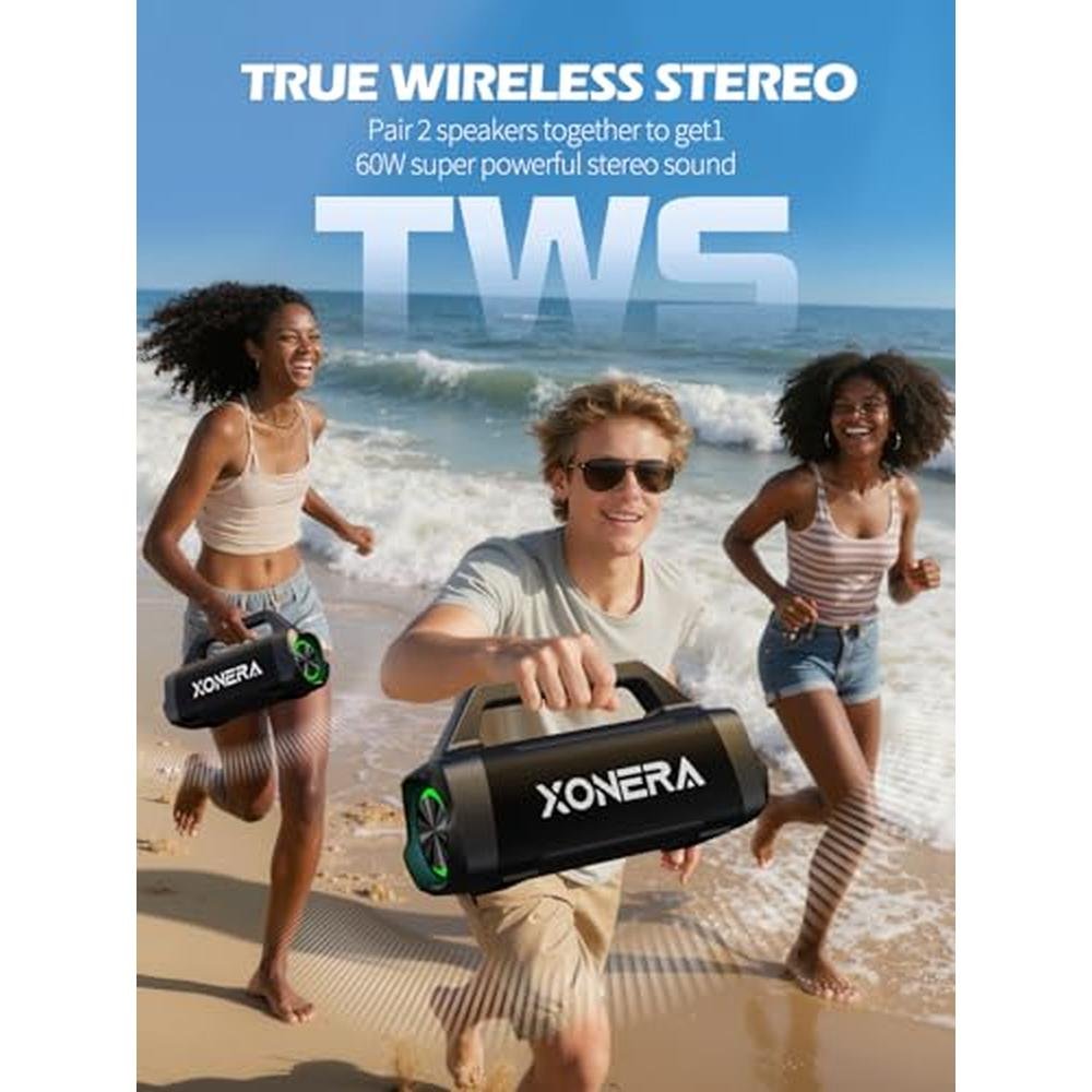 Xonera Speakers: Xonera Bluetooth Wireless 80W Peak Loud – Packaging