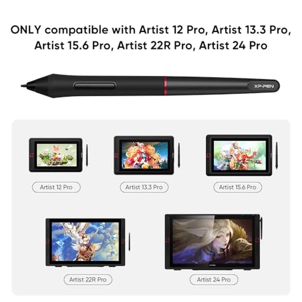 XP-PEN PA2 8192 Pressure Battery-Free Stylus – Side View