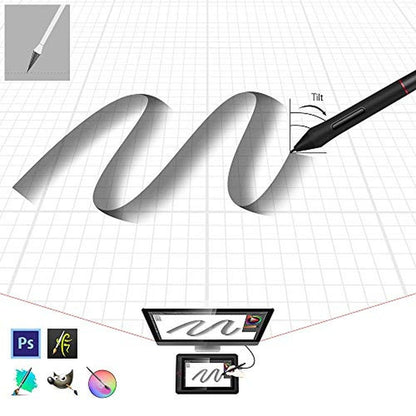 XP-PEN PA2 8192 Pressure Battery-Free Stylus – In Use
