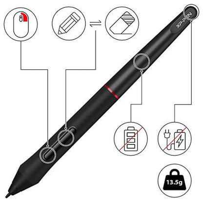 XP-PEN PA2 8192 Pressure Battery-Free Stylus – Packaging
