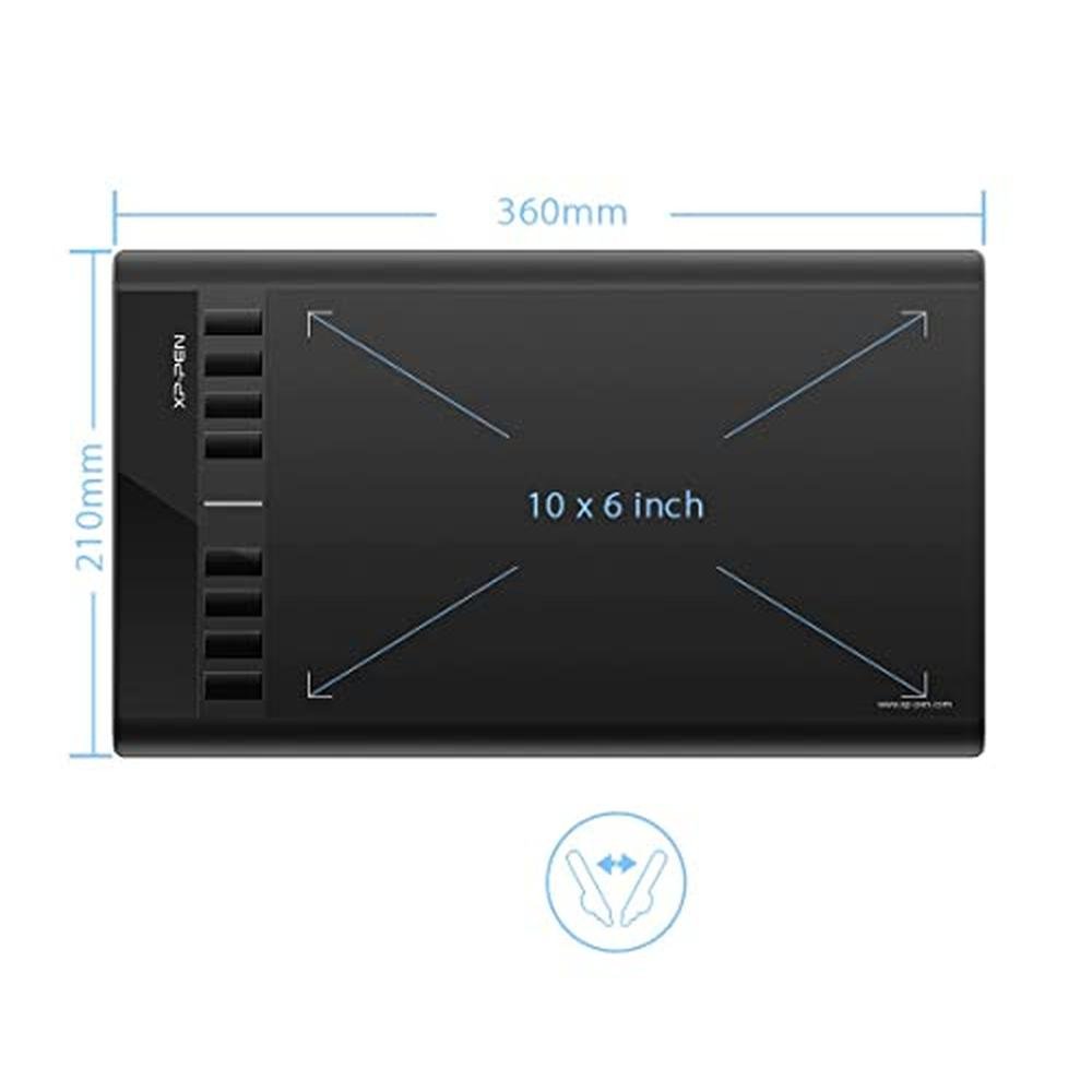 Pen Tablet: XP-Pen Star03 10x6 Inch Graphics Pen Tablet – Close-up Detail