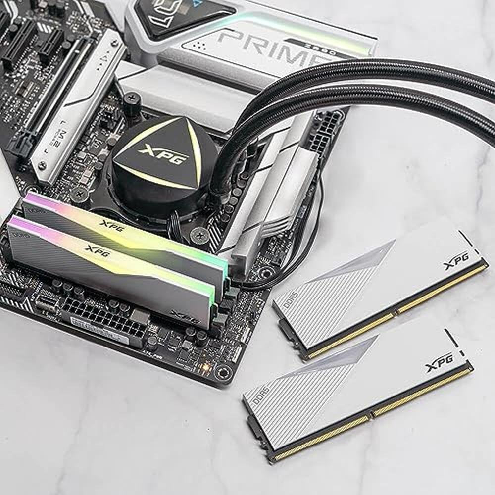 DDR5 XPG: XPG Lancer RGB DDR5 7200MHz 32GB Dual Channel RAM – Close-up Detail