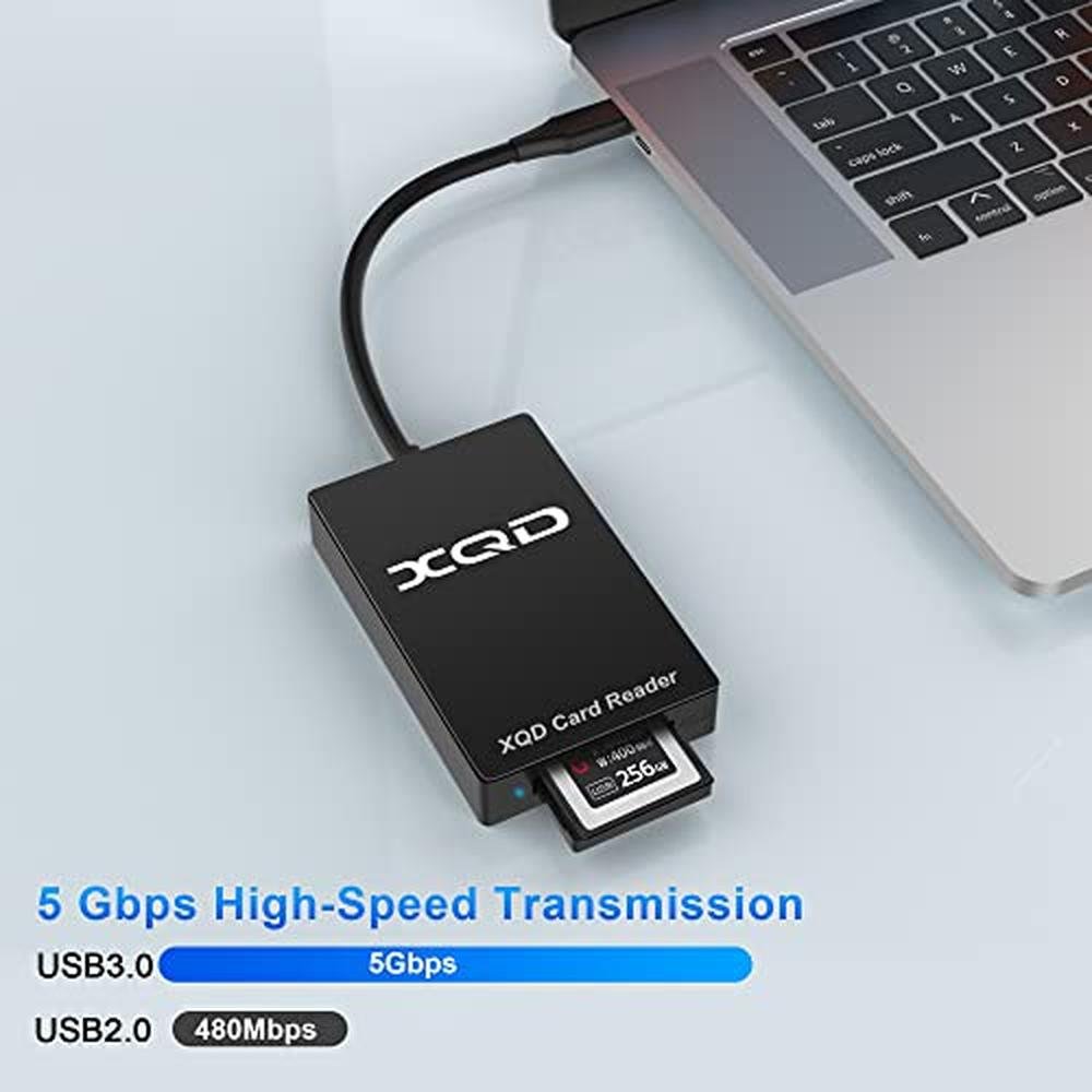 XQD Reader: USA Warehouse XQD Card Reader 5Gbps USB C – Close-up Detail
