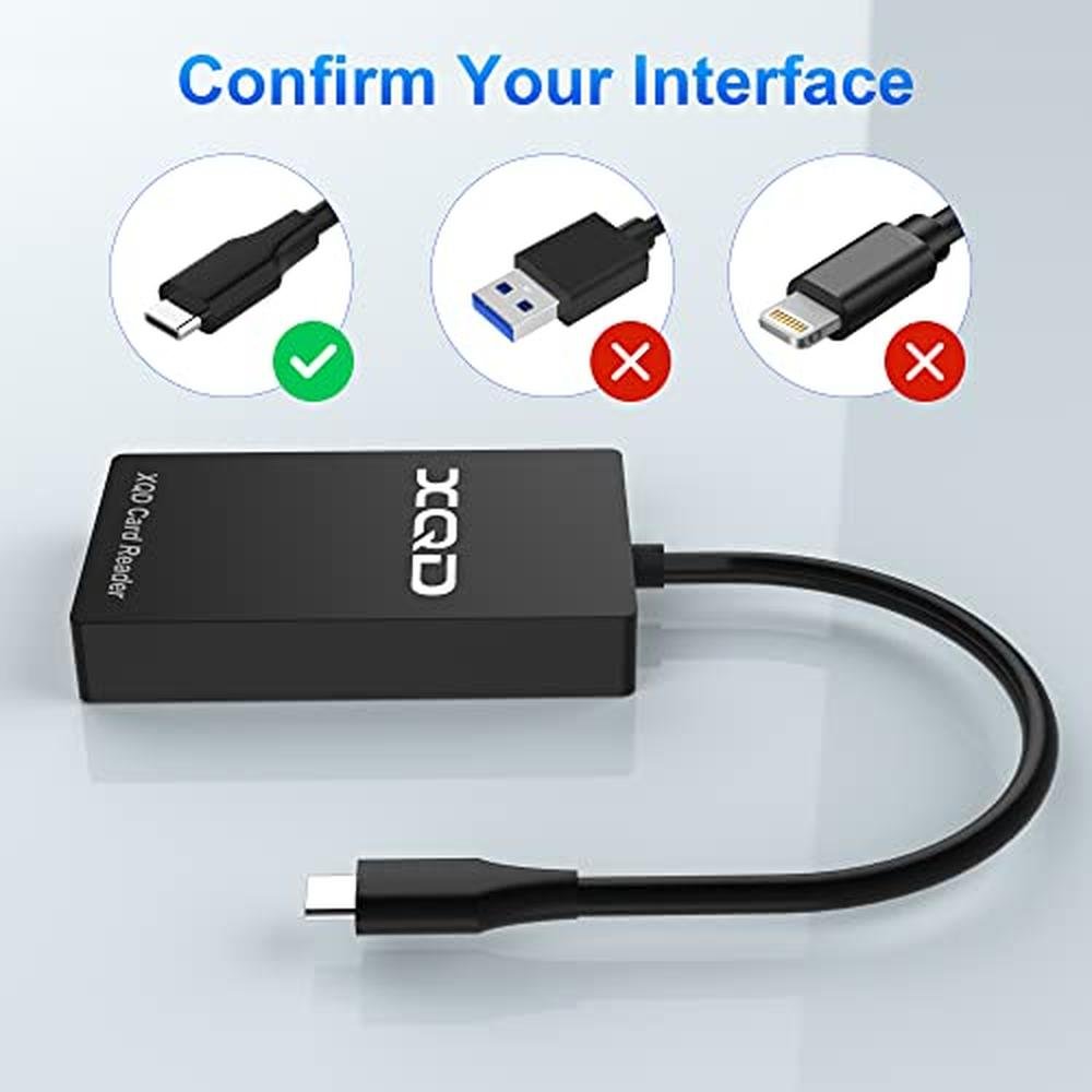 XQD Reader: USA Warehouse XQD Card Reader 5Gbps USB C – In Use