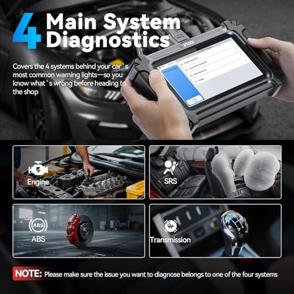 XTOOL D5S OBD2 Scanner: Advanced Car Diagnostic Tool with – Side View