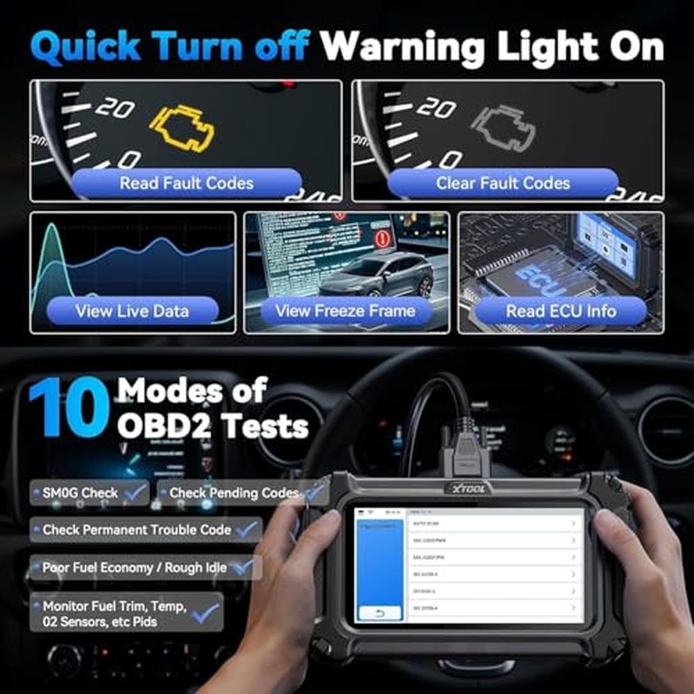 XTOOL D5S OBD2 Scanner: Advanced Car Diagnostic Tool with – In Use
