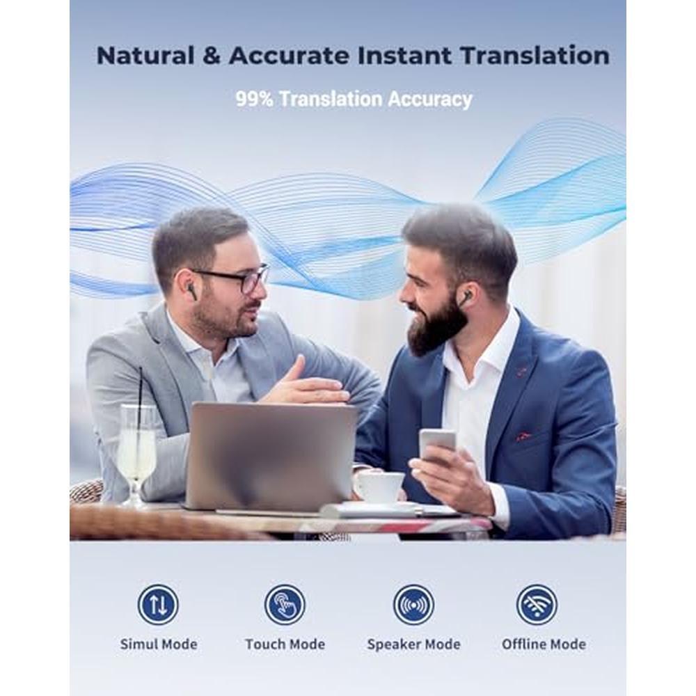 Translator Earbuds: XUPURTLK AI Real Time Language – In Use