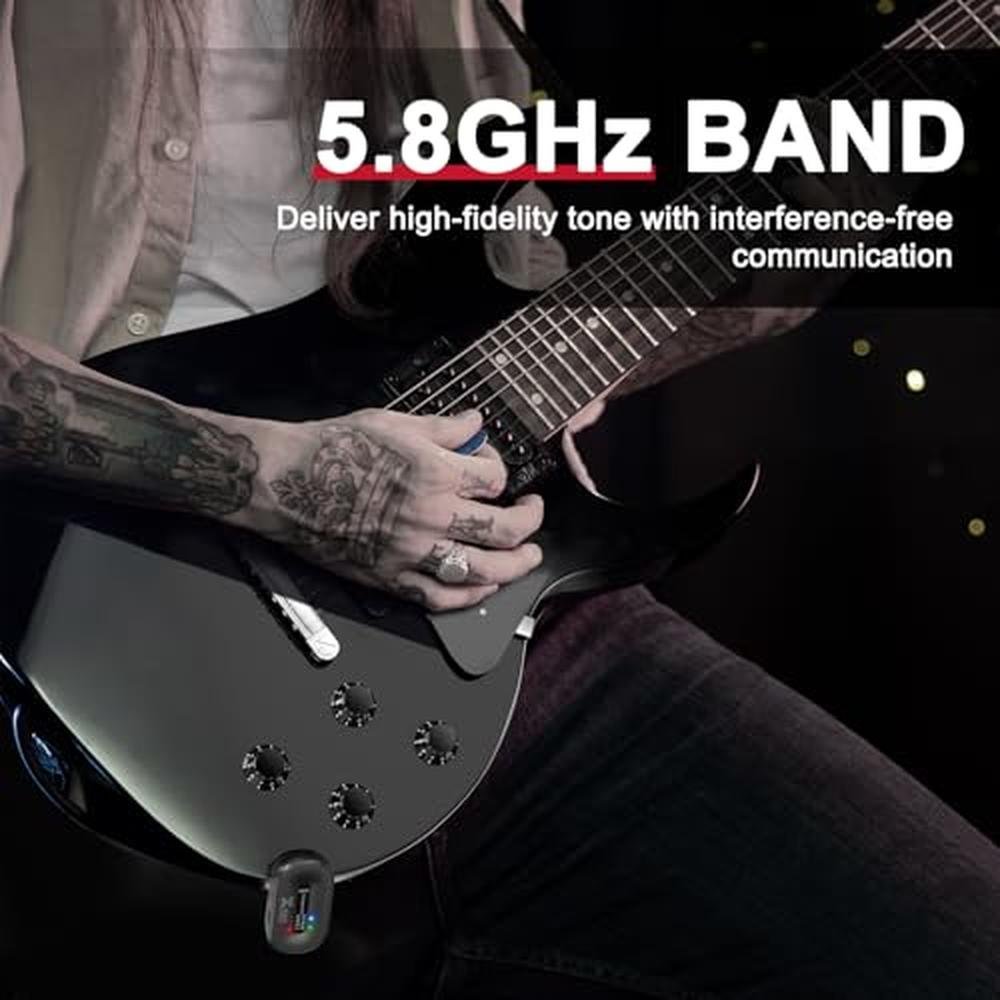 Xvive A58 Wireless Guitar System with 5.8GHz Transmitter – Close-up Detail