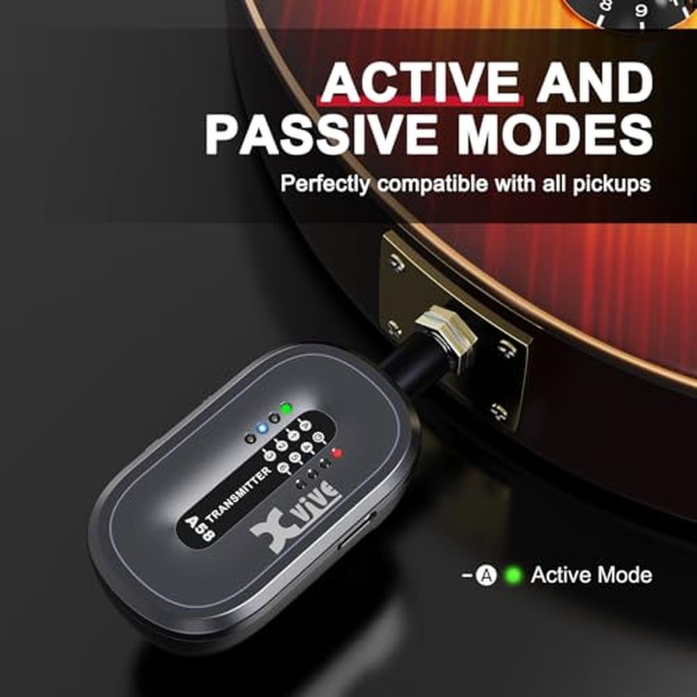 Xvive A58 Wireless Guitar System with 5.8GHz Transmitter – In Use