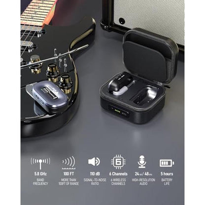 Xvive AC58 Wireless Guitar System 5.8GHz – Side View