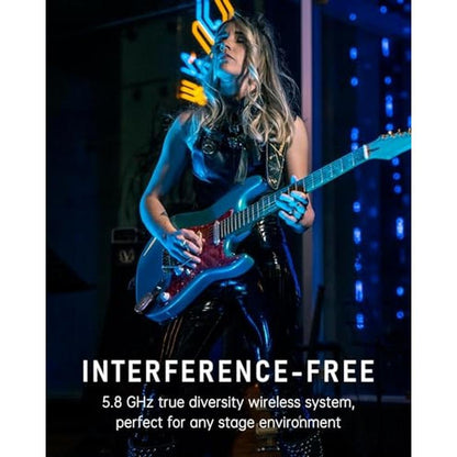 Xvive AC58 Wireless Guitar System 5.8GHz – In Use