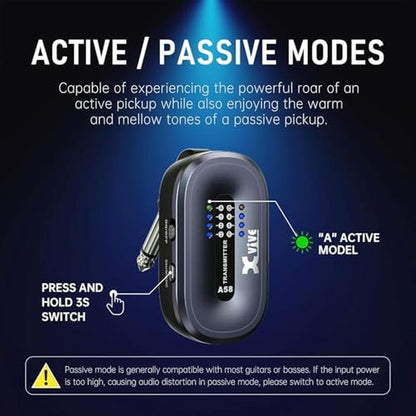 Xvive AC58 Wireless Guitar System 5.8GHz – Packaging