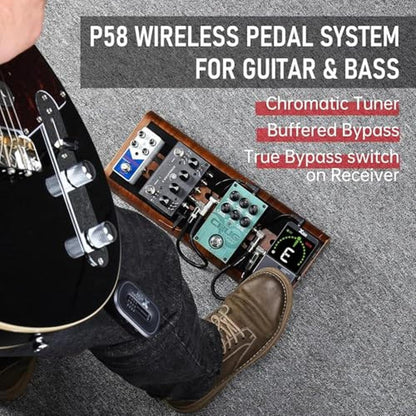 Xvive P58 Wireless Guitar Pedal System 5.8GHz Wireless – Close-up Detail