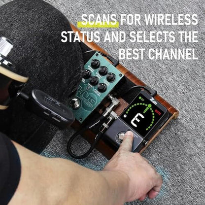 Xvive P58 Wireless Guitar Pedal System 5.8GHz Wireless – In Use