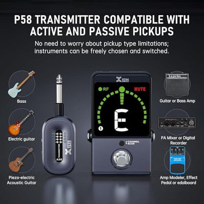 Xvive P58 Wireless Guitar Pedal System 5.8GHz Wireless – Packaging