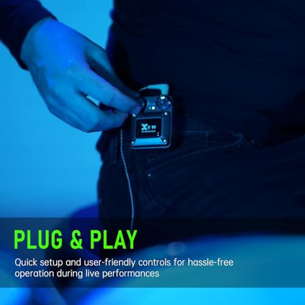 Xvive U4 Wireless in-Ear Monitor System Professional IEM – In Use