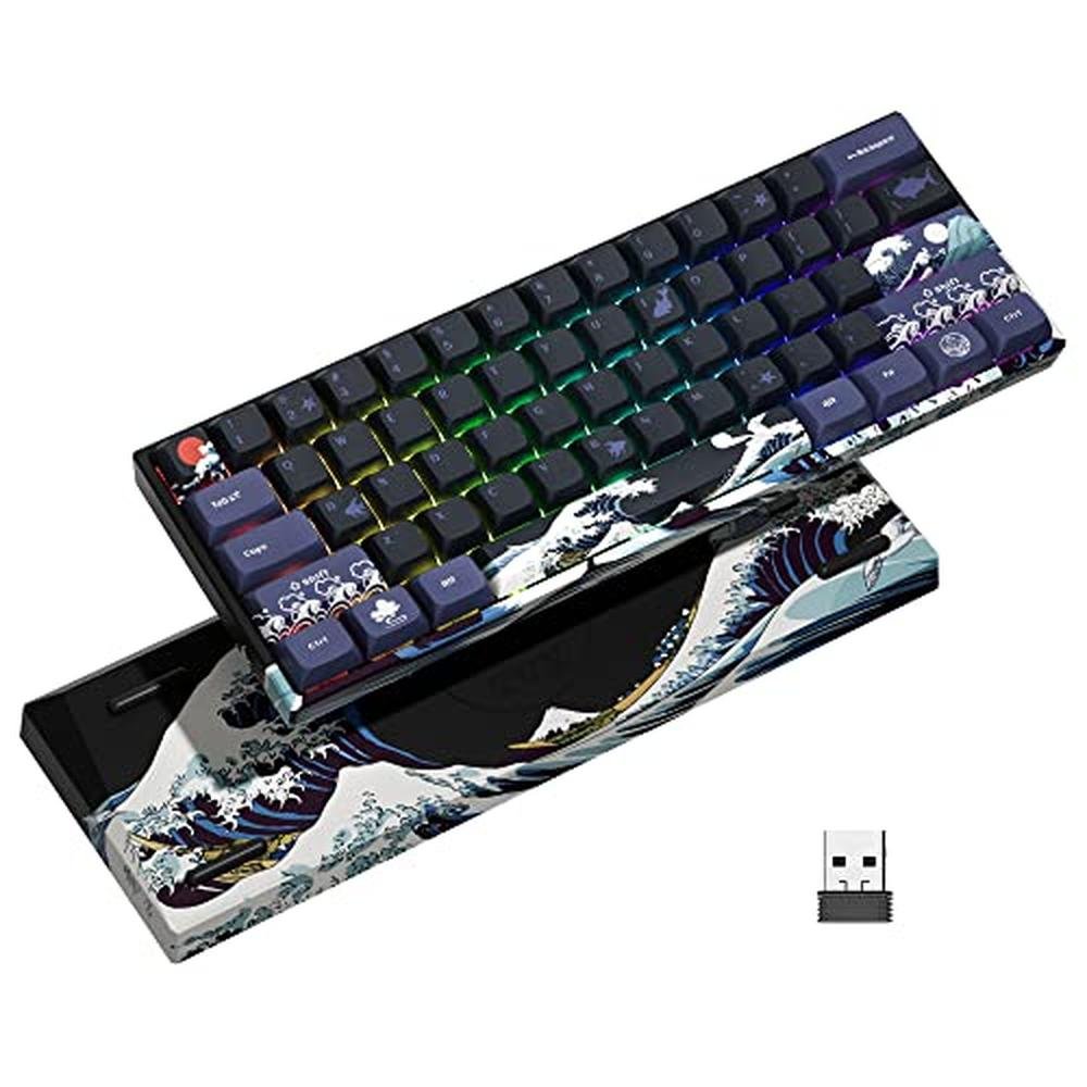 XVX 60% Gaming Keyboard: M61 Pro Wireless Mechanical – Front View