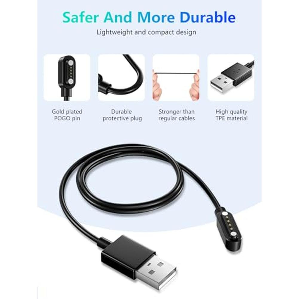 PLAUD Note Charger Cable: YANMONGI 2-Pack Magnetic USB – In Use