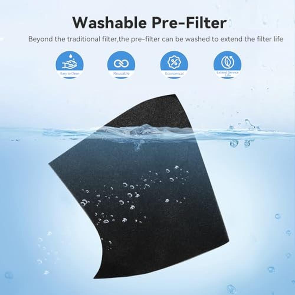 Air Filter: YARIKI P280 H13 HEPA Filter with Washable – Close-up Detail