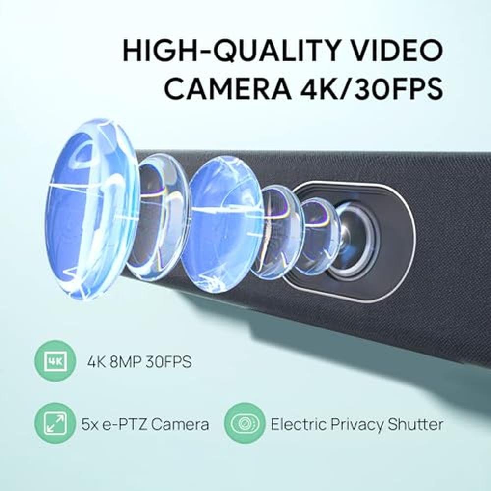 Conference Camera: Yealink UVC40 E2 Ultra-HD 4K Video – Side View