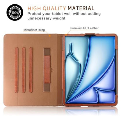 iPad 2024 Case: Yiernuo Premium 360 Rotating Stand – Close-up Detail