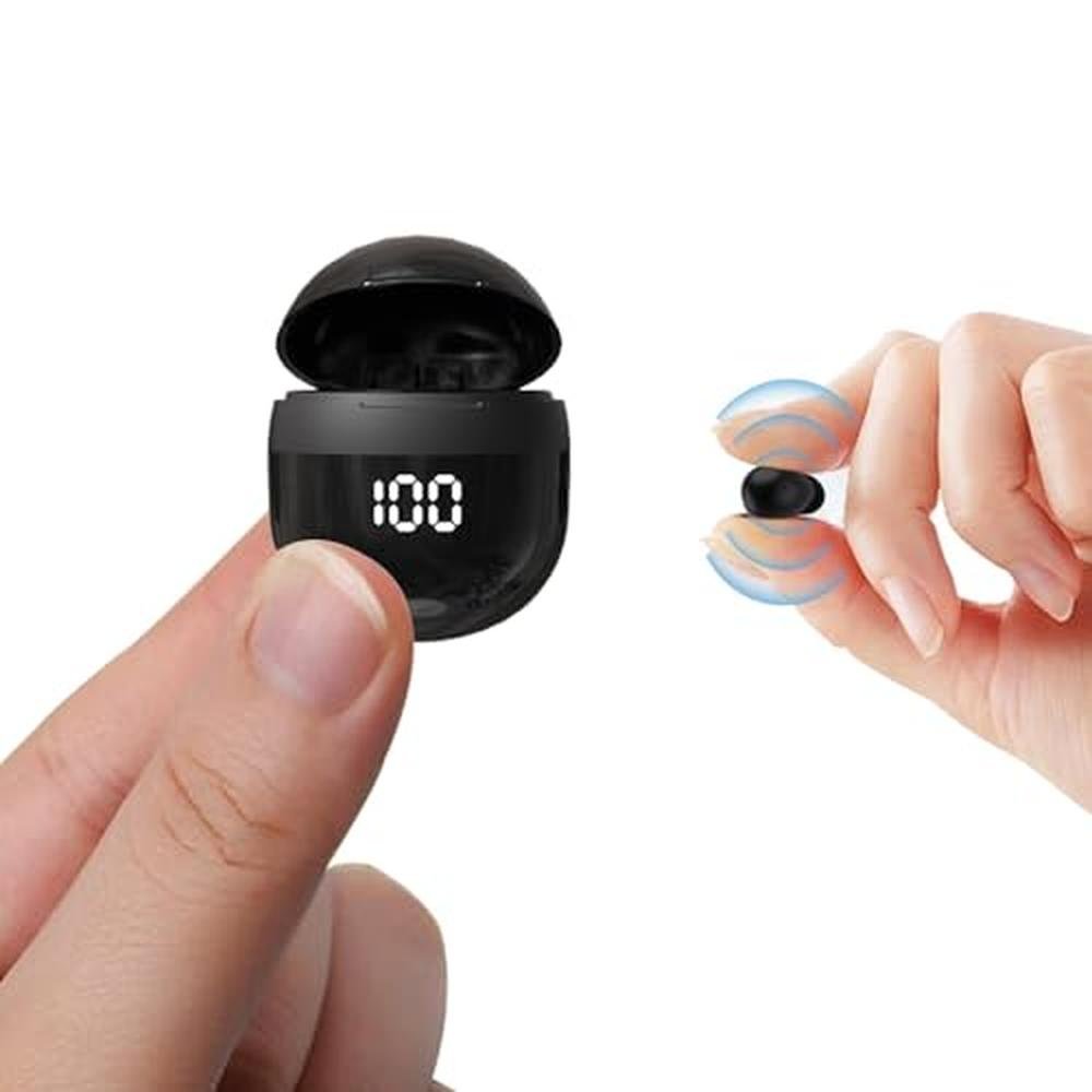 Ear Buds: Yihou Invisible Mini Wireless Bluetooth Earbuds – Front View
