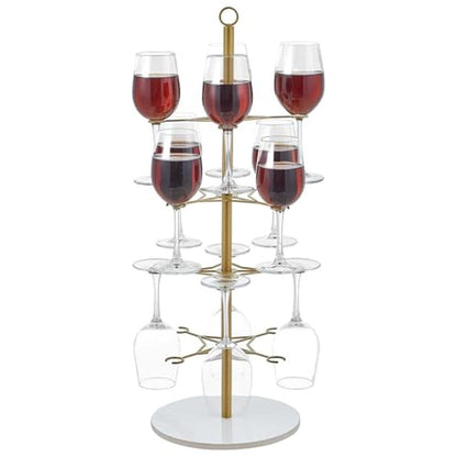 Champagne Tower: Yixwzas Cocktail Tree Stand Wine Glass – Front View