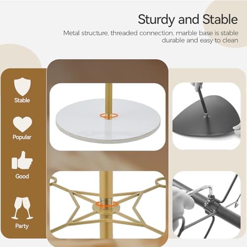 Champagne Tower: Yixwzas Cocktail Tree Stand Wine Glass – In Use