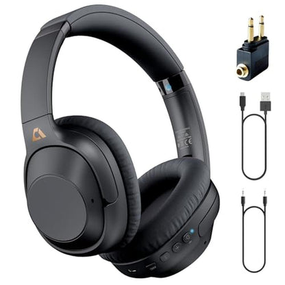 Bluetooth Headphones: YMOO Bluetooth 5.2 Hybrid Active – Front View