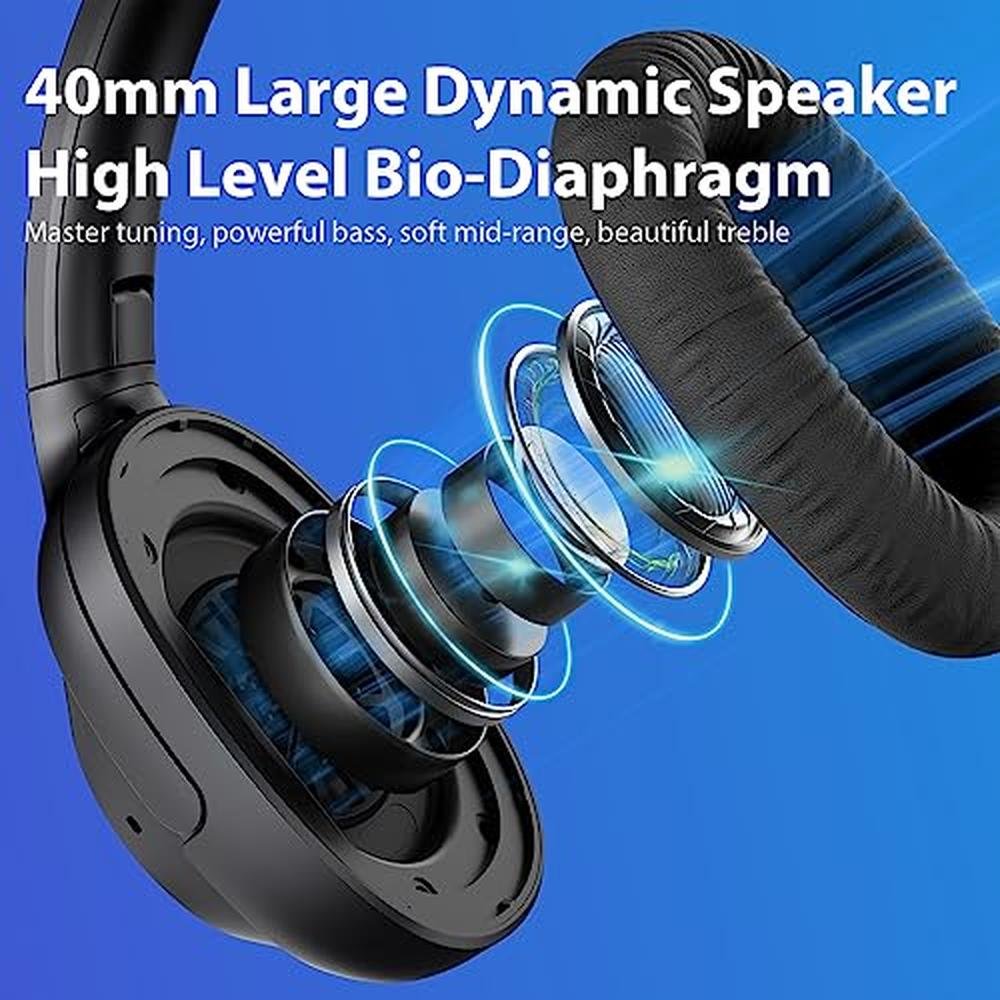 Bluetooth Headphones: YMOO Bluetooth 5.2 Hybrid Active – Side View