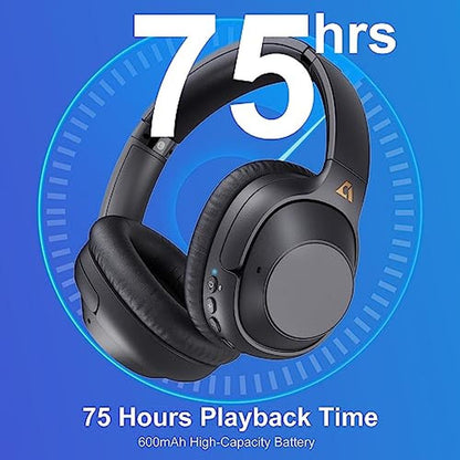 Bluetooth Headphones: YMOO Bluetooth 5.2 Hybrid Active – Close-up Detail