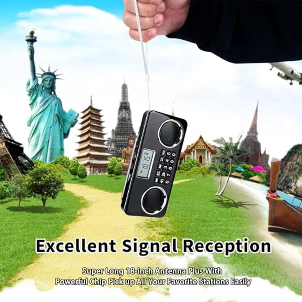 YF33 Portable FM Radio: YOFITS YF33 Bluetooth MP3 Player – In Use