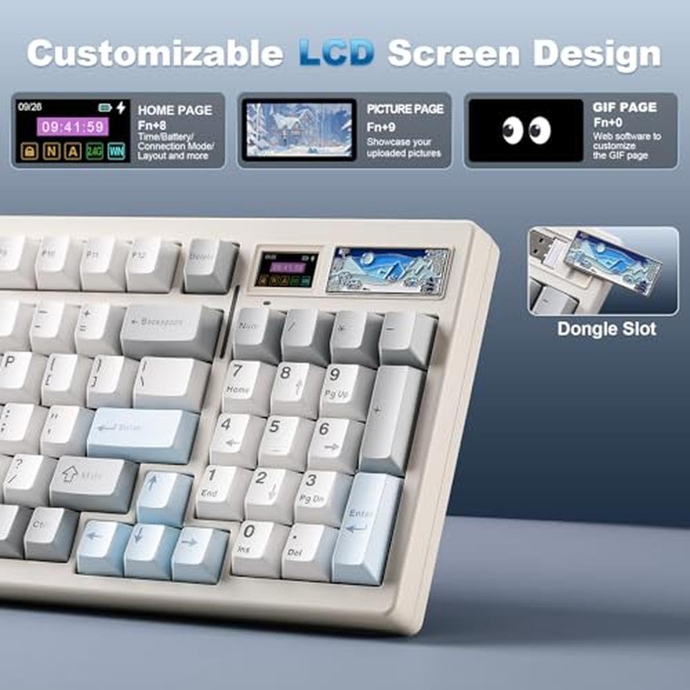 YUNZII IF99 Wireless Mechanical Gaming Keyboard – Close-up Detail