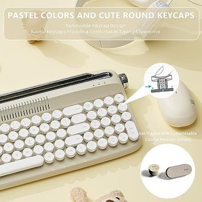 Yunzii Upgraded Wireless Typewriter Keyboard – In Use