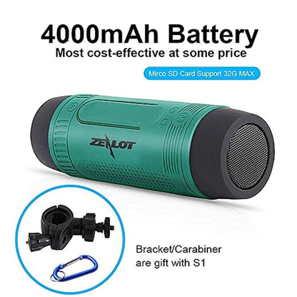 Speaker Zealot: ZEALOT S1 Handbar Bluetooth Speaker – Side View