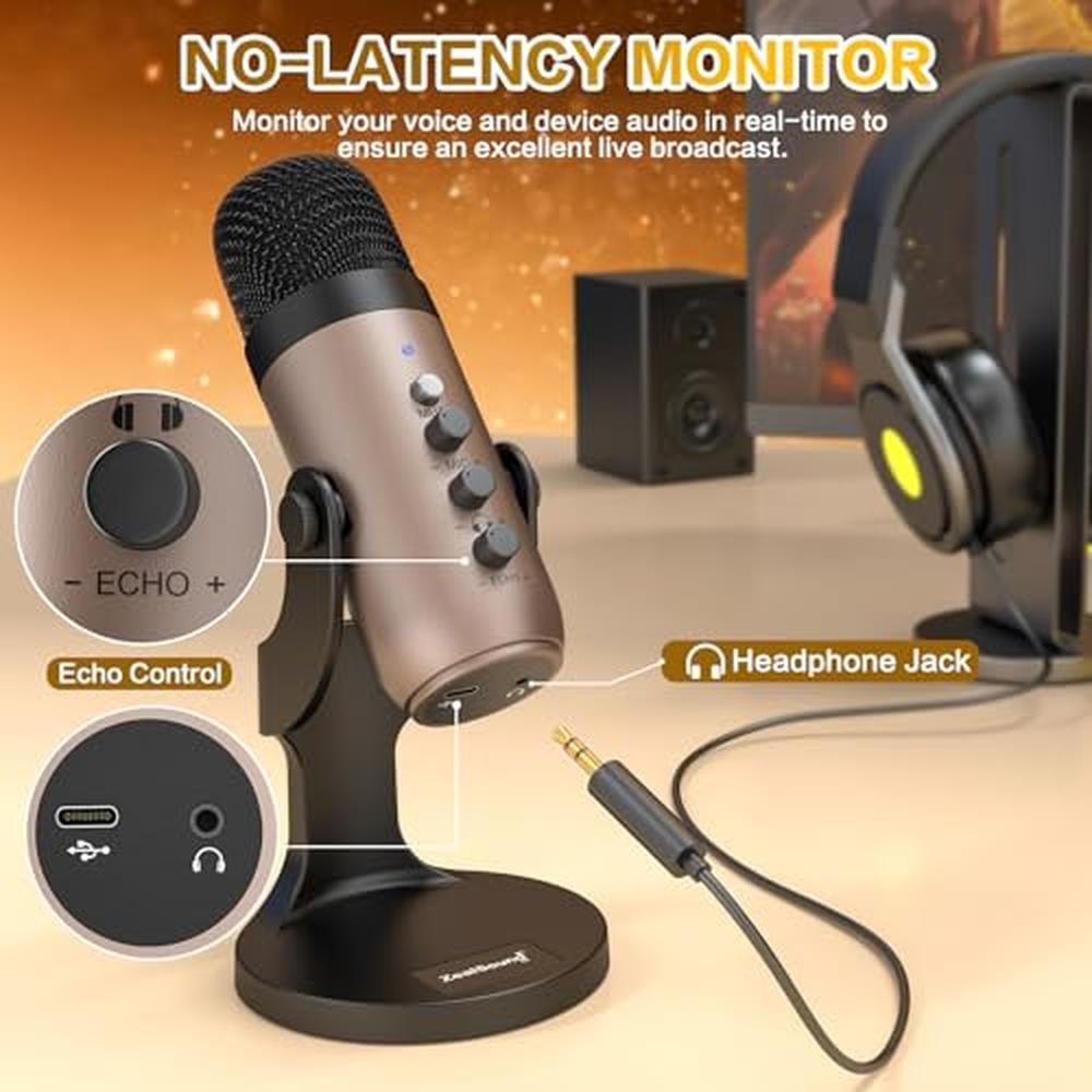 Mic Control: ZealSound USB Microphone Condenser Computer PC – In Use