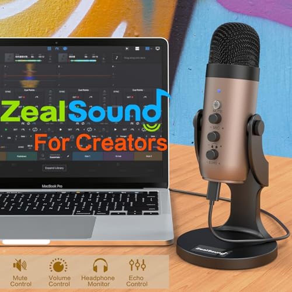 Mic Control: ZealSound USB Microphone Condenser Computer PC – Packaging