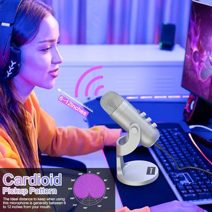 Mic Control: ZealSound USB Microphone Condenser Computer PC – In Use