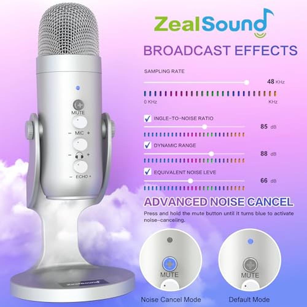 Mic Control: ZealSound USB Microphone Condenser Computer PC – Packaging